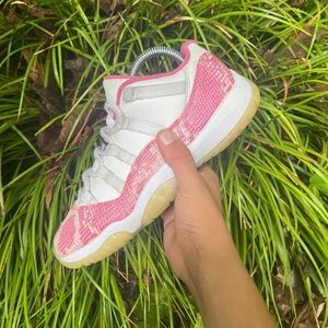 Jordan 11 Low “Pink Snakeskin” Size 8 Womens